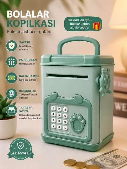 Temir kopilka bolalar uchun - 