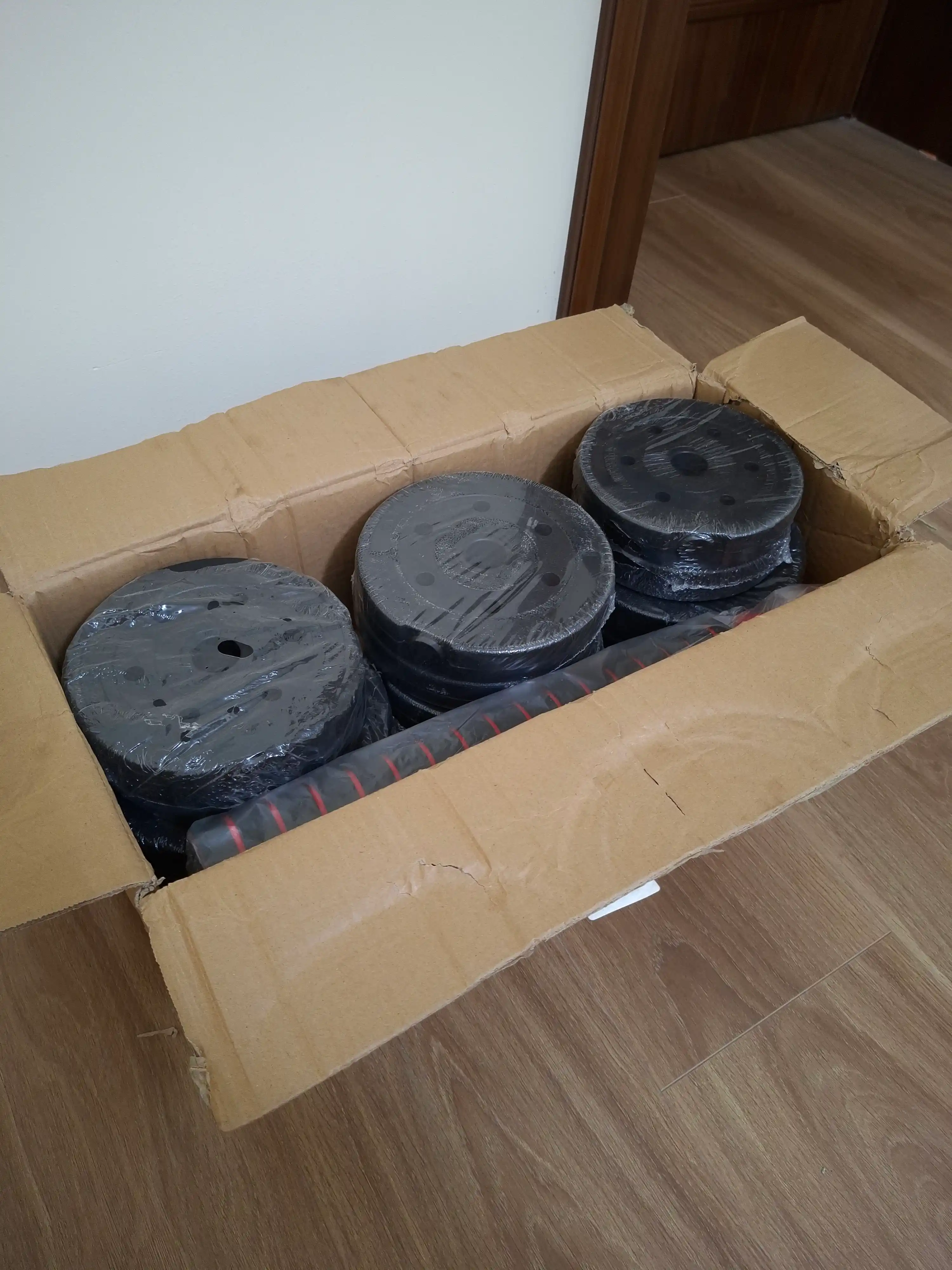 Yig'ma gantellar to plami va shtanga, gantel nabor 15 kg - 30 kg