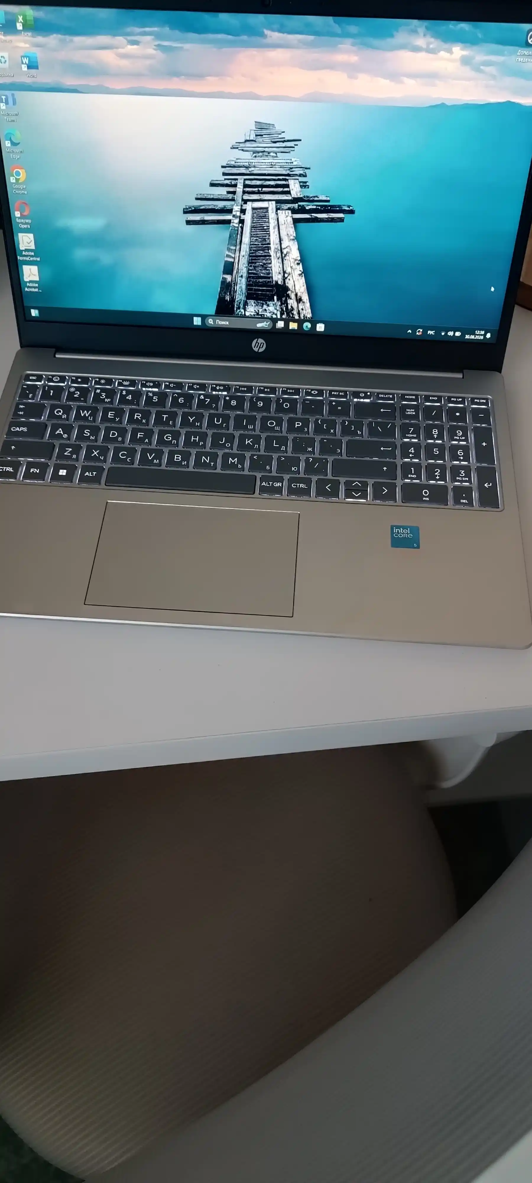 Ноутбук HP Laptop 15, Intel® Core™ 5-120U, DDR4 16ГБ, 512ГБ SSD, 15.6" FHD, Windows 11