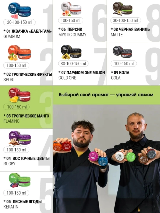 NISHMAN Воск для укладки волос 150 мл