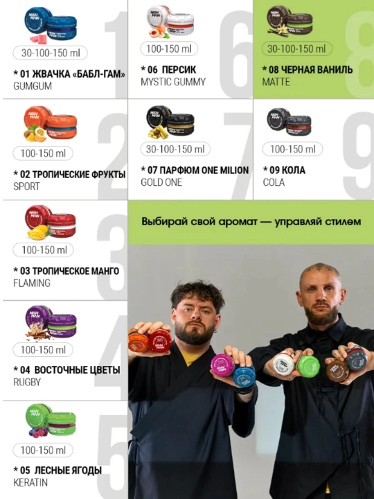 NISHMAN Воск для укладки волос 150 мл
