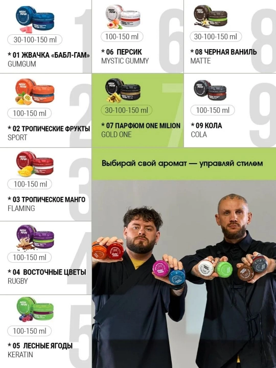 NISHMAN Воск для укладки волос 150 мл