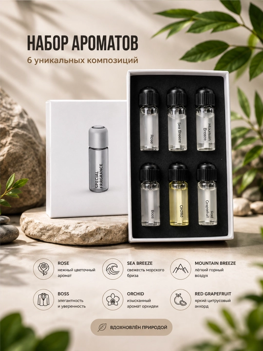 Avtomobil saloni uchun xushbo‘y hidlar to‘plami — yoqimli va uzoq saqlanadigan aroma - 