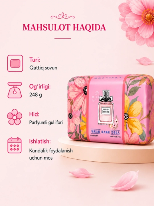 CANMERRIS Qo‘l va tana uchun qattiq attorlik sovuni, 248±5 g