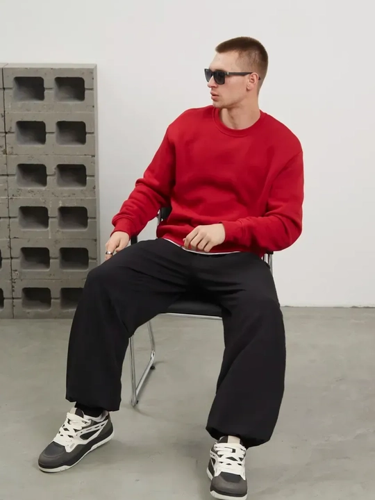 Sport triko erkaklar uchun , keng Baggy oversize shimlar, kuzgi erkin bichim