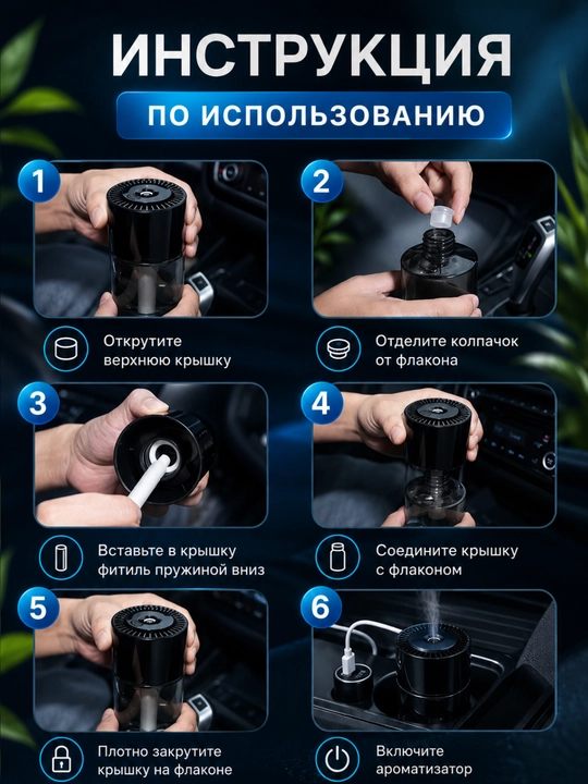 Uy va avtomobil havosi uchun nozik xushbo‘ylantirgich