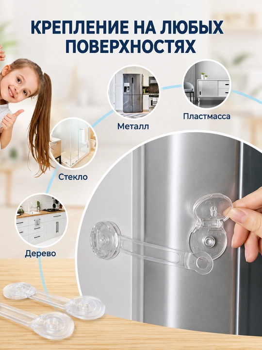 Блокиратор, замок для защиты детей, для шкафов, дверей, ящиков, мебели и бытовой техники