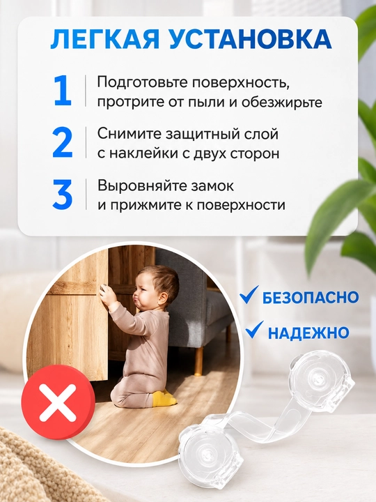 Блокиратор, замок для защиты детей, для шкафов, дверей, ящиков, мебели и бытовой техники