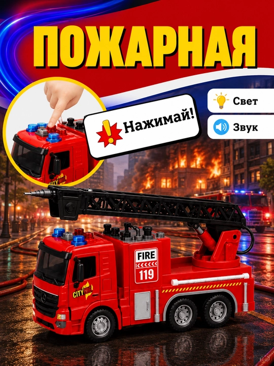 Bolalar uchun musiqali va yorug‘likli harakatlanuvchi o‘yinchoq transport - 