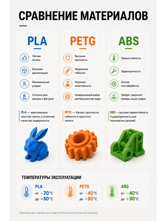 3D printer uchun plastik, PETG, 3D printer uchun filament va 3D ruchka uchun plastik