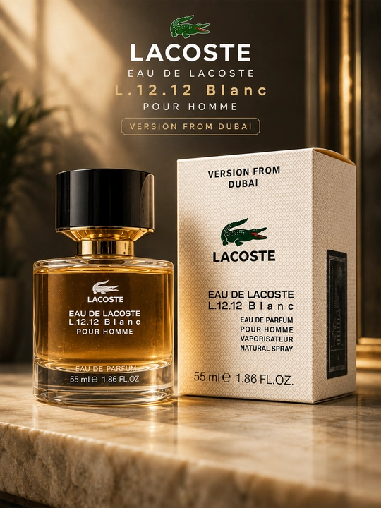 Мужской парфюм Lacoste L.12.12 Blanc Pour Homme, 55 мл - 