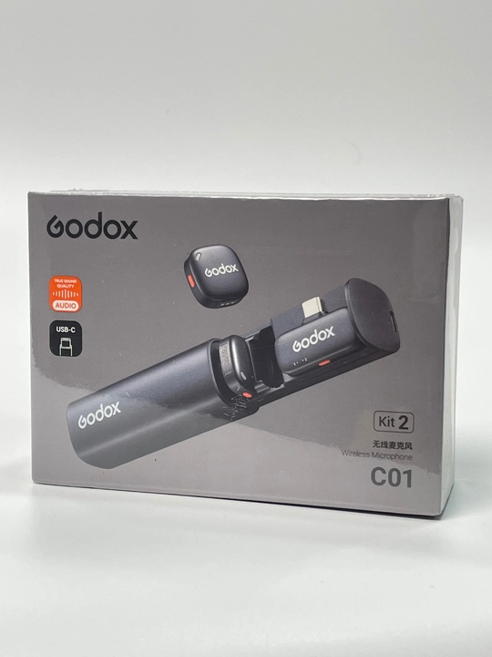 Godox C01 simsiz mikrofon — smartfon uchun lavalier mikrofon, video va vlog uchun