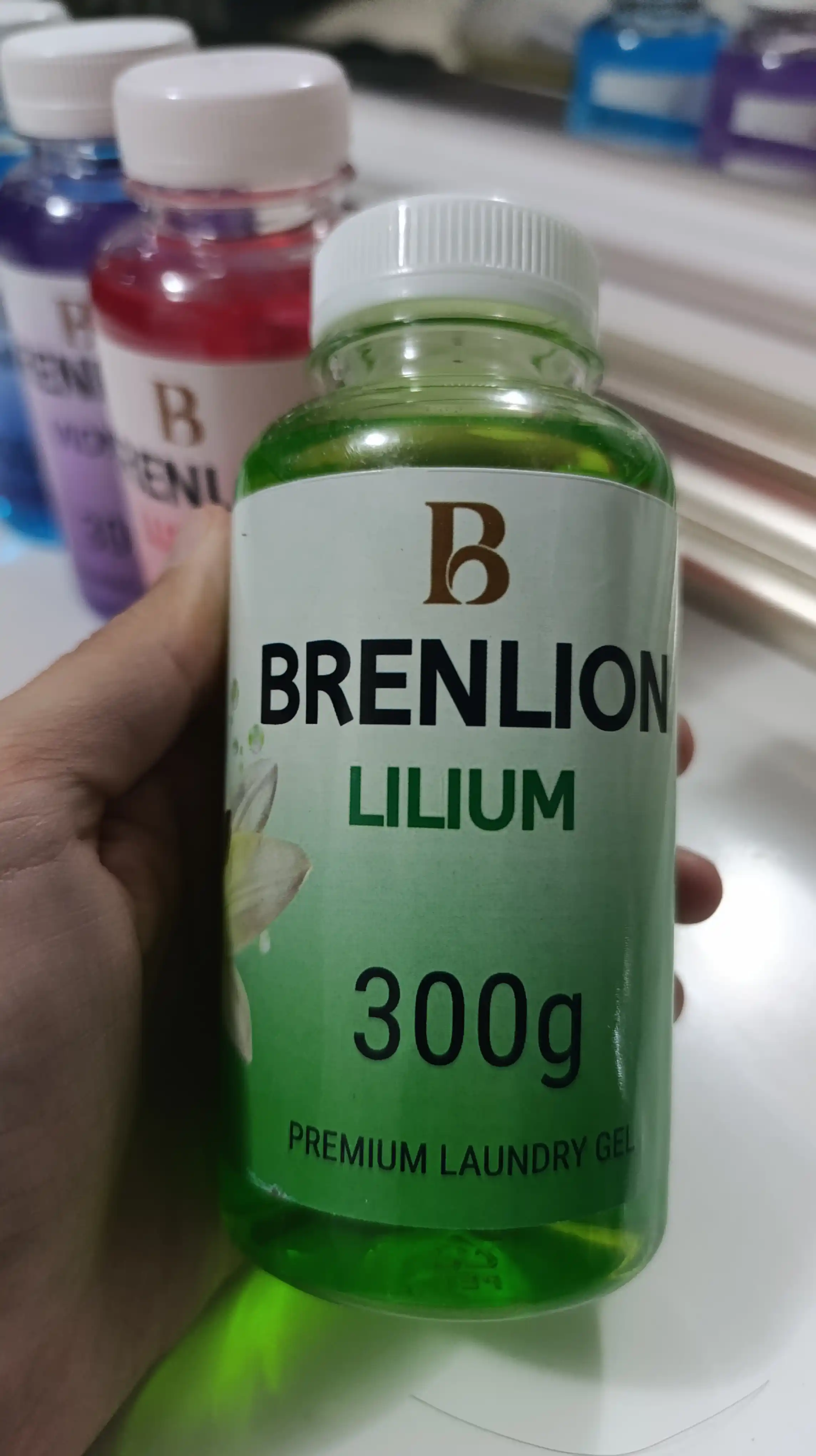 Набор гелей для стирки BRENLION, мини-сет 4-в-1, жидкий порошок для стирки белья, 4 х 300г