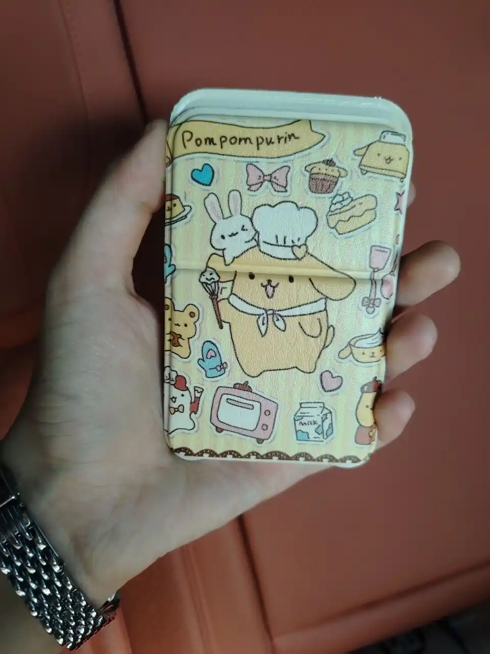 Зеркало ручное, карманное, складное настольное для макияжа, косметическое 11×7 см