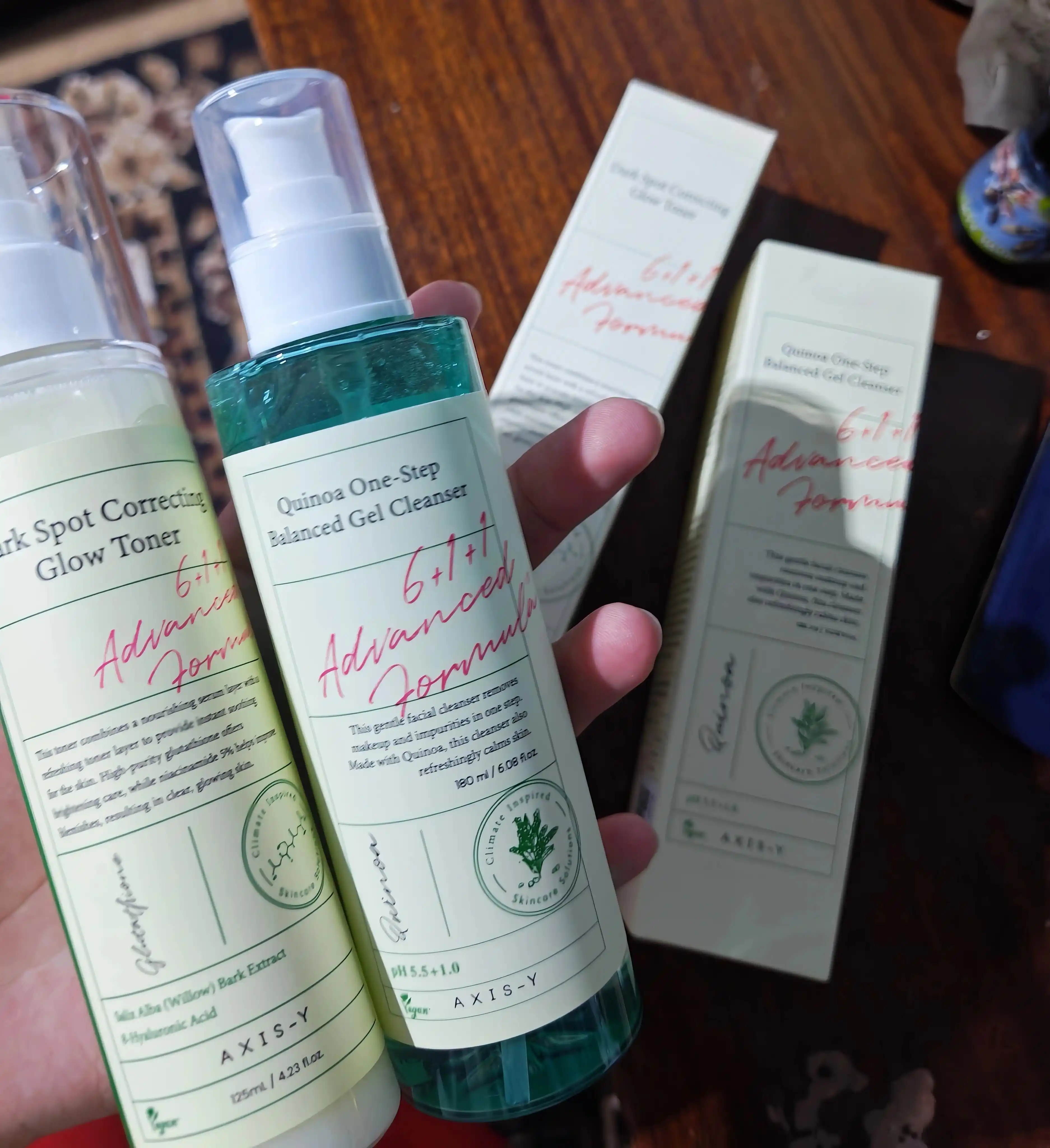 Пилинг-гель для умывания лица AXIS-Y,  Quinoa One Step Balanced Gel Cleanser