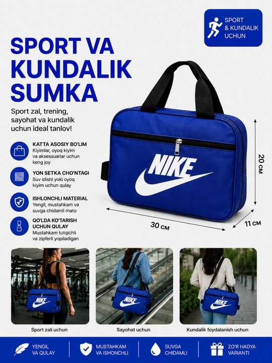 Sport va kundalik sumka