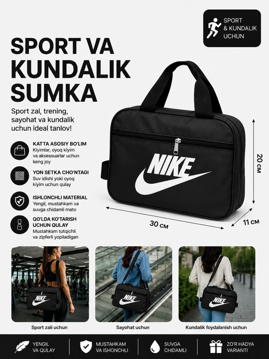Sport va kundalik sumka