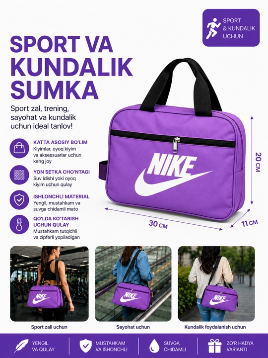 Sport va kundalik sumka