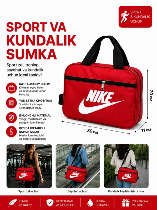 Sport va kundalik sumka