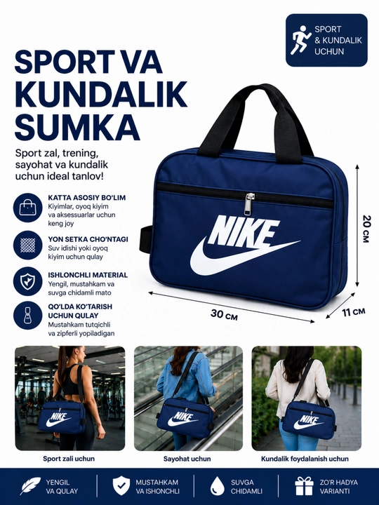 Sport va kundalik sumka