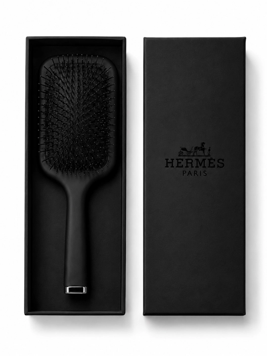 Расческа для волос в чехле массажная щетка Hermes подарочный - 