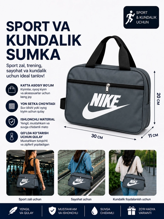 Sport va kundalik sumka