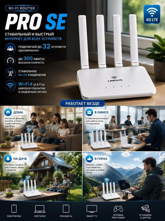 4G 5G LTE sim-kartali router