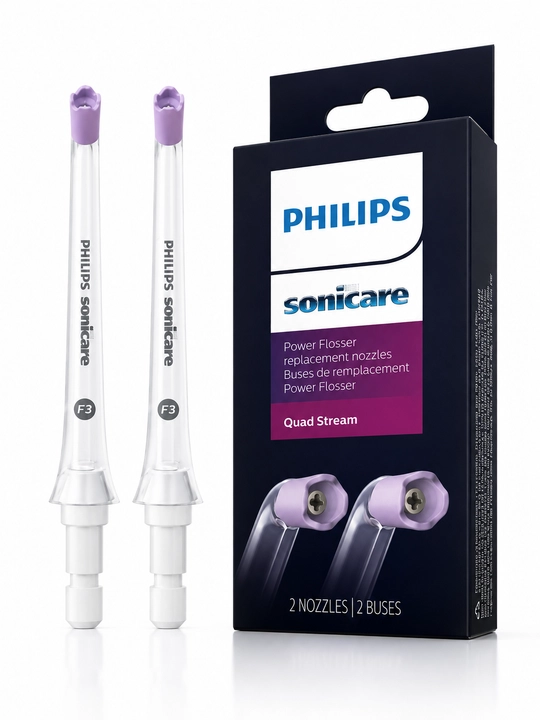 Насадки Philips Sonicare F3 Quad Stream для ирригатора сменные 2шт