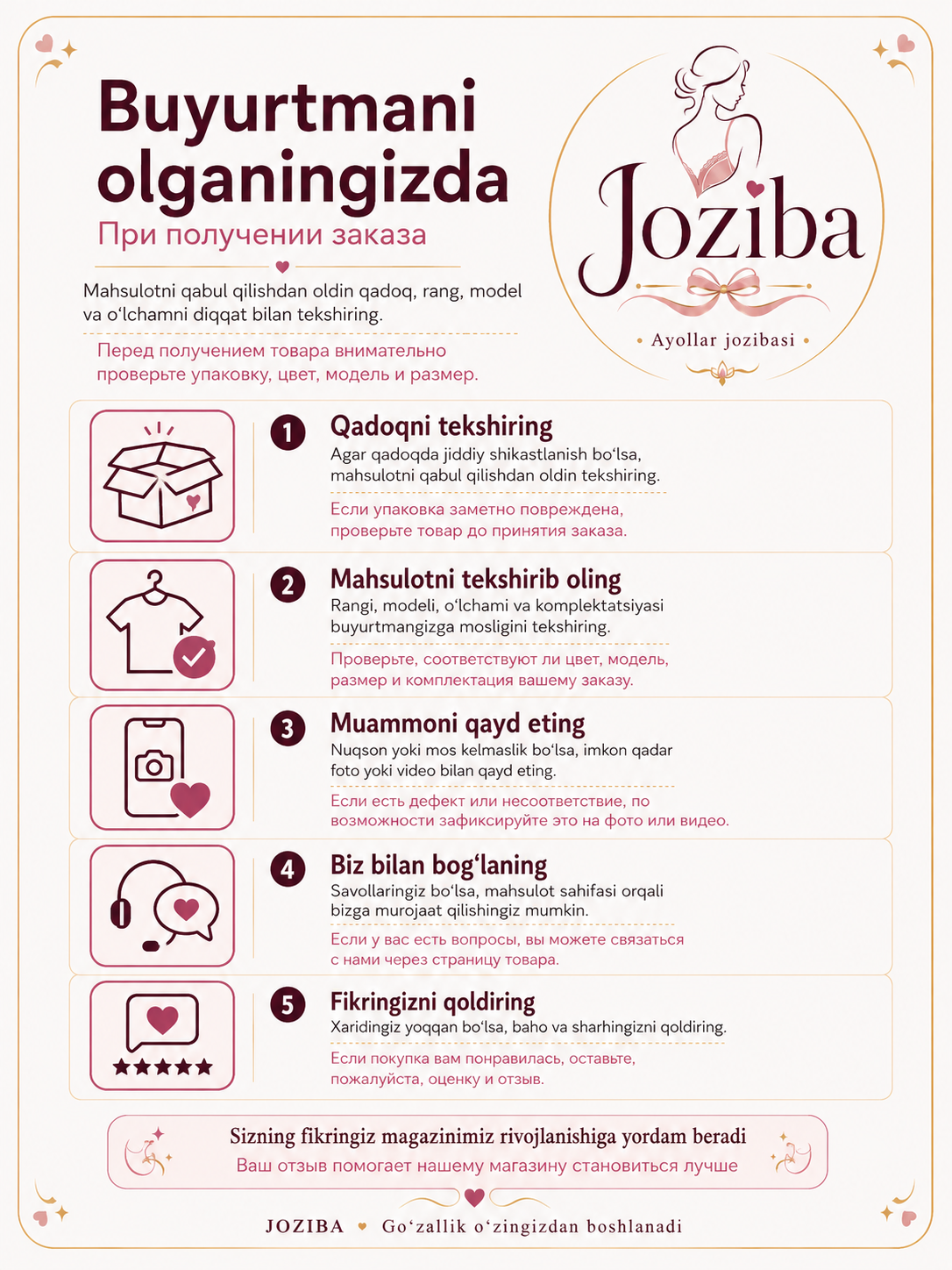 Emizikli onalar uchun paxtali byusgalter, klipsli, suyaksiz, 80-95 razmer