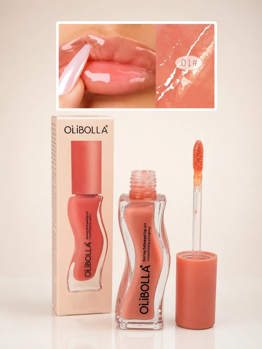 Масло-блеск для губ Olibolla, медовое, увлажняющее с эффектом объема, 6 оттенков