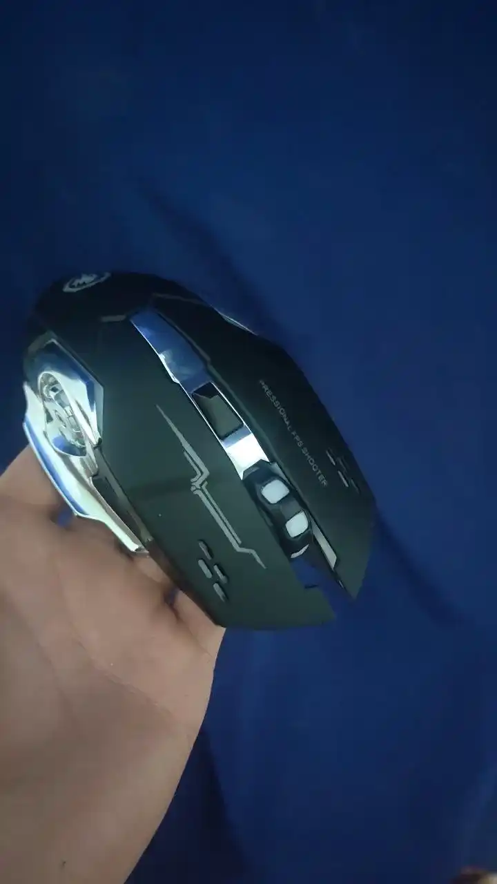 Shovqinsiz, Simsiz o‘yin sichqoncha, iMICE 5 xil model, DPI 12800, RGB, tugmalar 8 tagacha