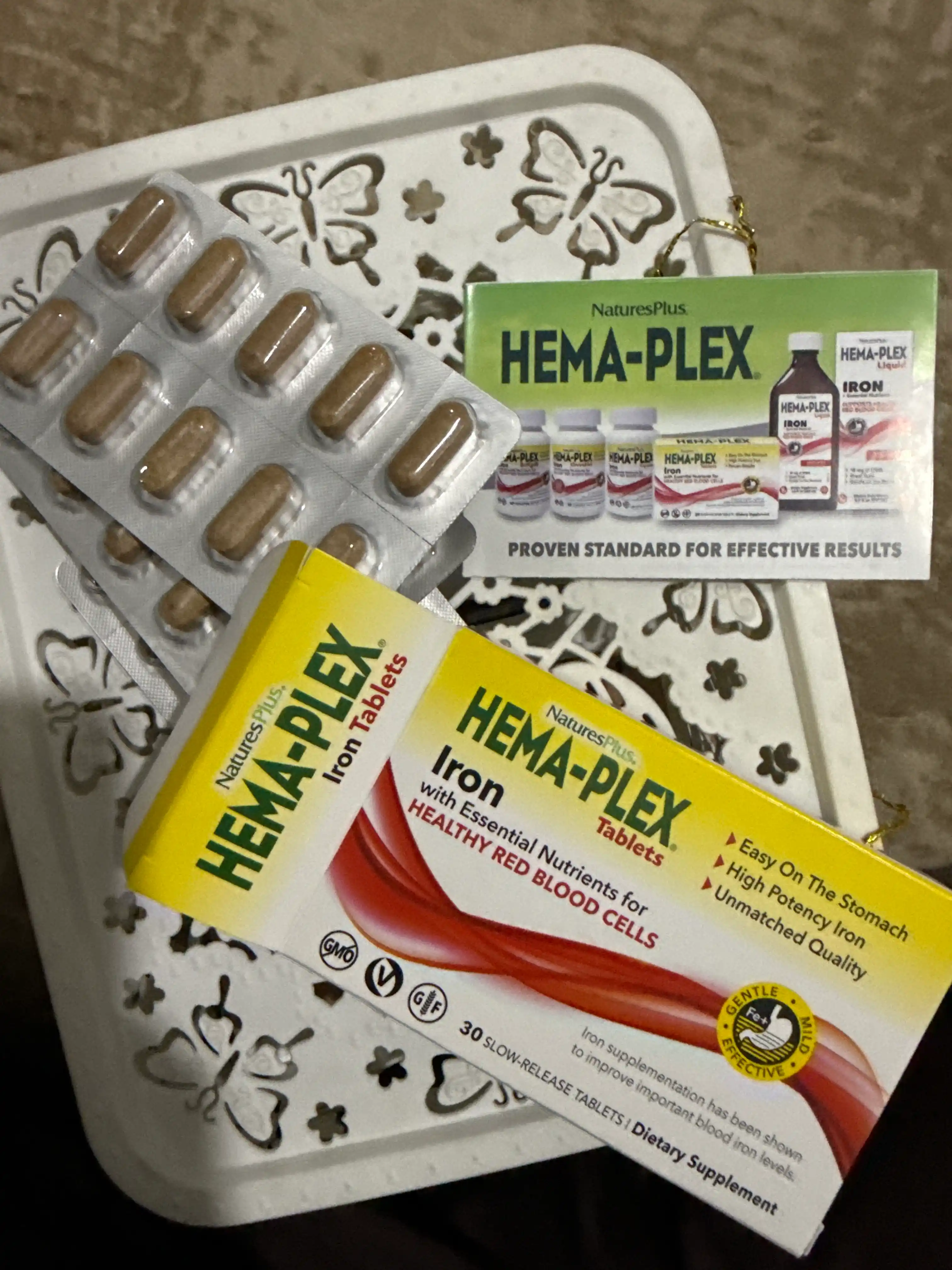 Nature’s Plus Hema-Plex®, Temir, sekin ajralib chiqadigan 30 ta tabletka