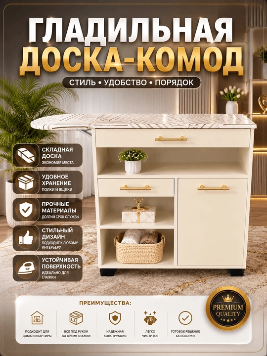 2-si-1-da dazmollash  taxtasi va shkaf — 83x37x77 suriladigan quritgich - 