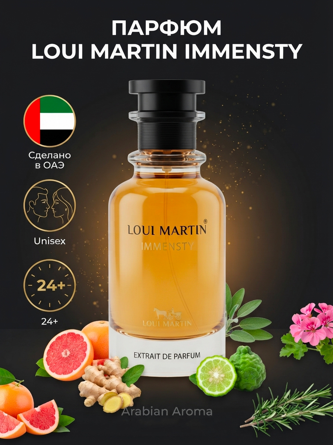 Loui Martin Immensite erkaklar uchun atir 100ml duxi arab parfyum LV Immensite analog - 