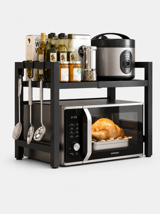 Металлическая подставка для микроволновой печи, одно и двухэтажные 40-60x36,5x45