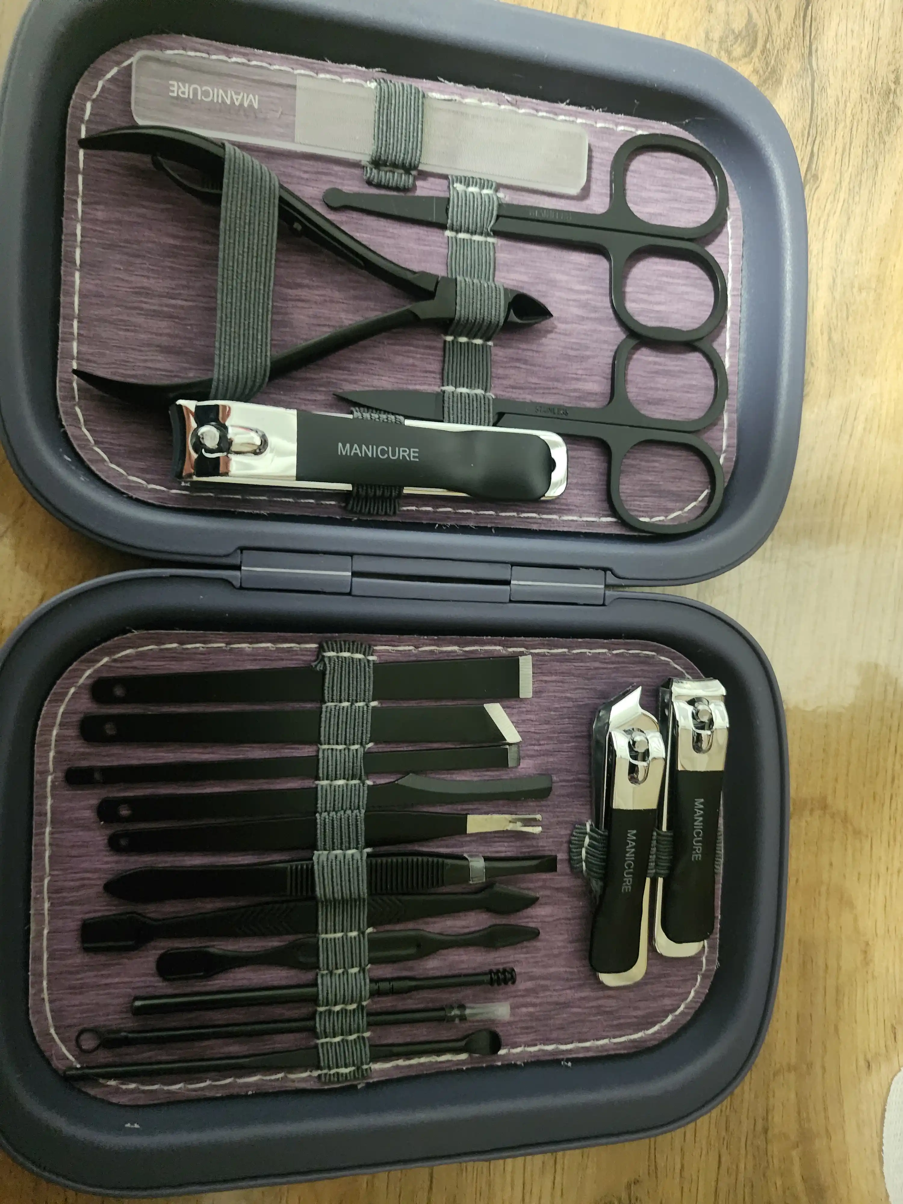 MANICURE manikyur to‘plami, g‘ilofda 18 ta buyum mavjud