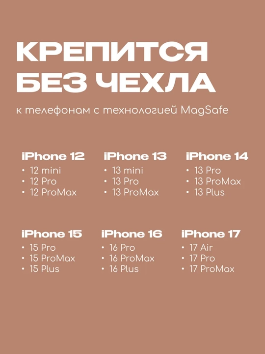 Магнитный кардхолдер для телефона — держатель для банковских карт, MagSafe