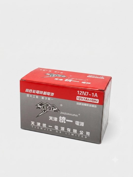 Akkumulyator 12N7-1A 12V 7Ah, AGM, skuter motosikl moped kvadrotsikl uchun