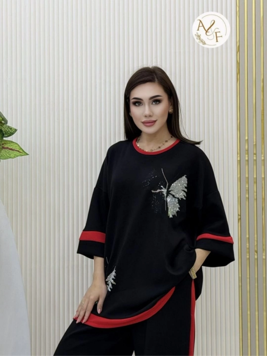Ayollar uchun qishki o‘lchamli 48-60 o‘lchamli kostyum sport kundalik uchun katta o‘lcham