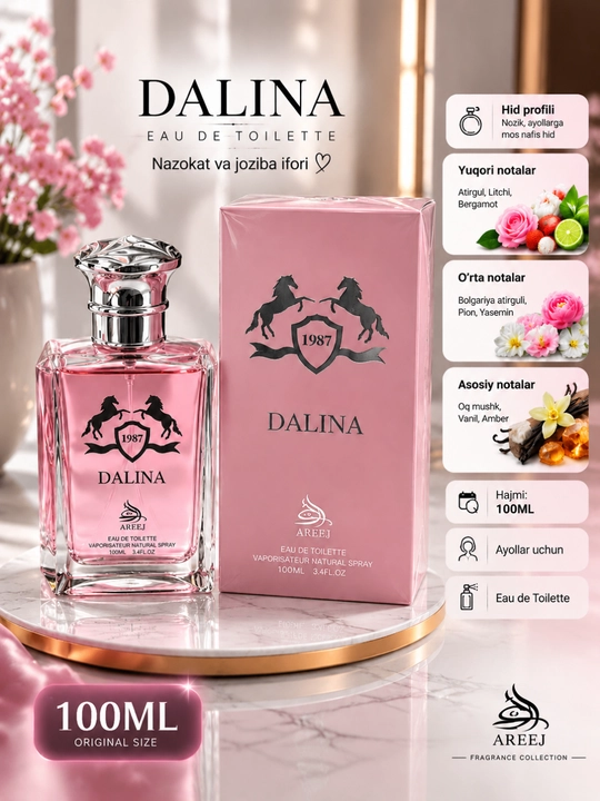 DALINA ayollar atiri Eau De Toilette nafis hid 100 ml - 