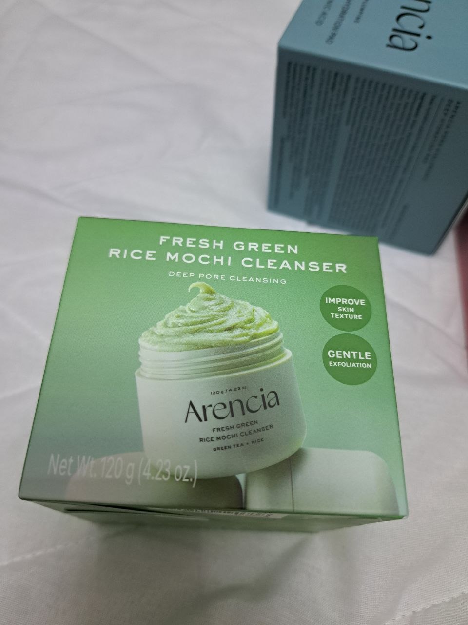 Пенка для умывания и глубокого очищения лица Arencia Rice Mochi Cleanser, пенка-моти, 120г