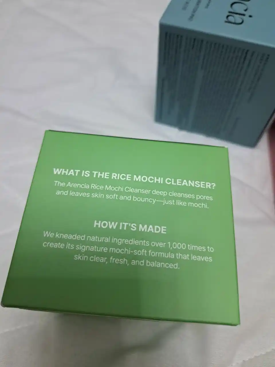 Пенка для умывания и глубокого очищения лица Arencia Rice Mochi Cleanser, пенка-моти, 120г