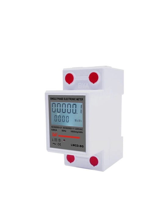 Bir fazali 80A elektrenergiya hisoblagichi LWCD-BG, Voltmetr, Ampermetr, Vattmetr,  yonadi