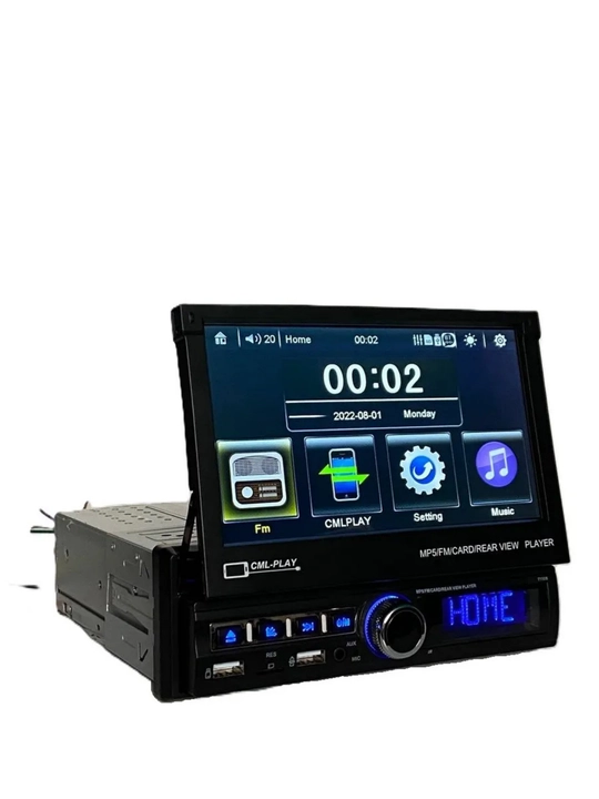 1DIN автомагнитола, 7 дюймов, Bluetooth, Mirror Link и вход для камеры мультимедиа