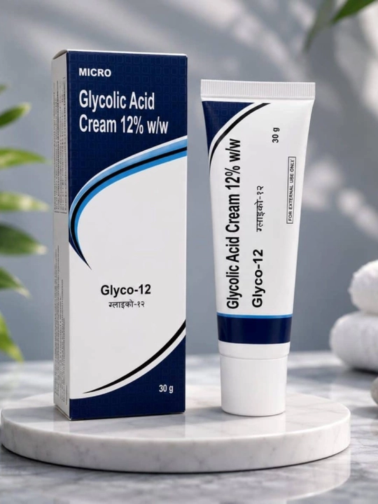 Gliko 12 крем 30г – гликолевая кислота 12% от акне, пятен и пигментации, обновление кожи AHA - 