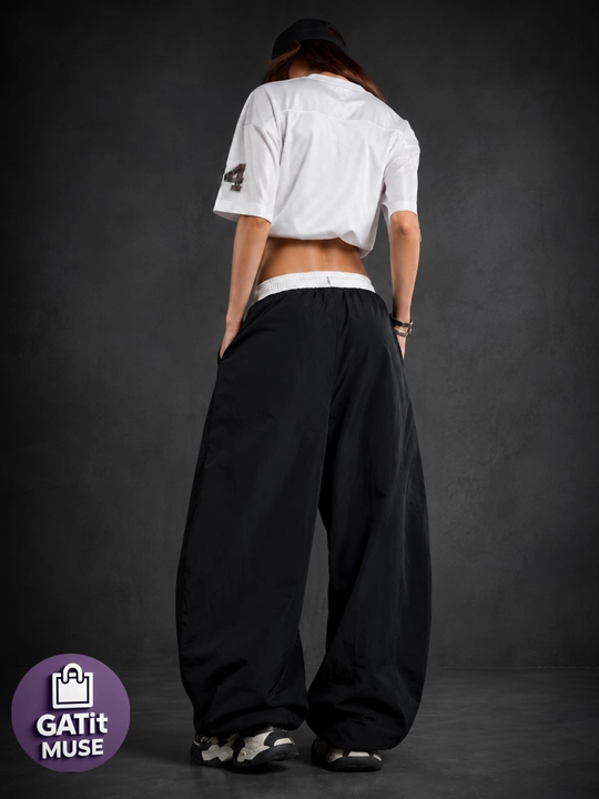 Ayollar keng Baggy shimlari Oversize Y2K sport joggerlari