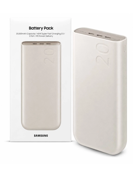 Samsung Power Bank 10 000 / 20 000 мАч, 25W / 45W, Очнь быстрая зарядка