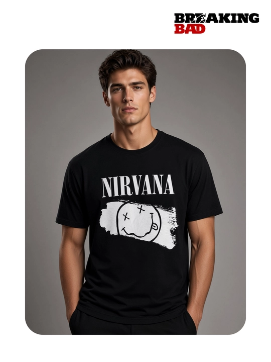 Metallica, Nirvana, AC/DC va boshqa rok printli uniseks oversize futbolka
