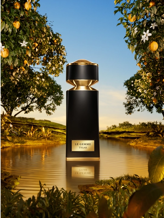 Le Gemme Tygar Bvlgari для мужчин, грейпфрут, имбирь, амброксан ноты, экстракт духов