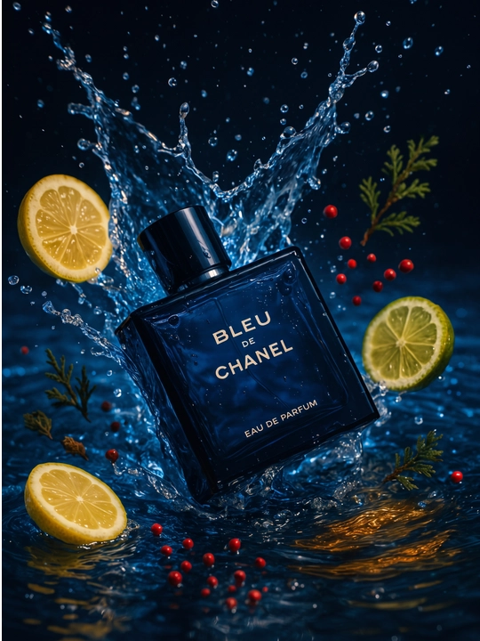 Erkaklar atiri Bleu de Chanel Greypfrut Limon Zanjabil Sadr Sandal Vetiver notali parfyum